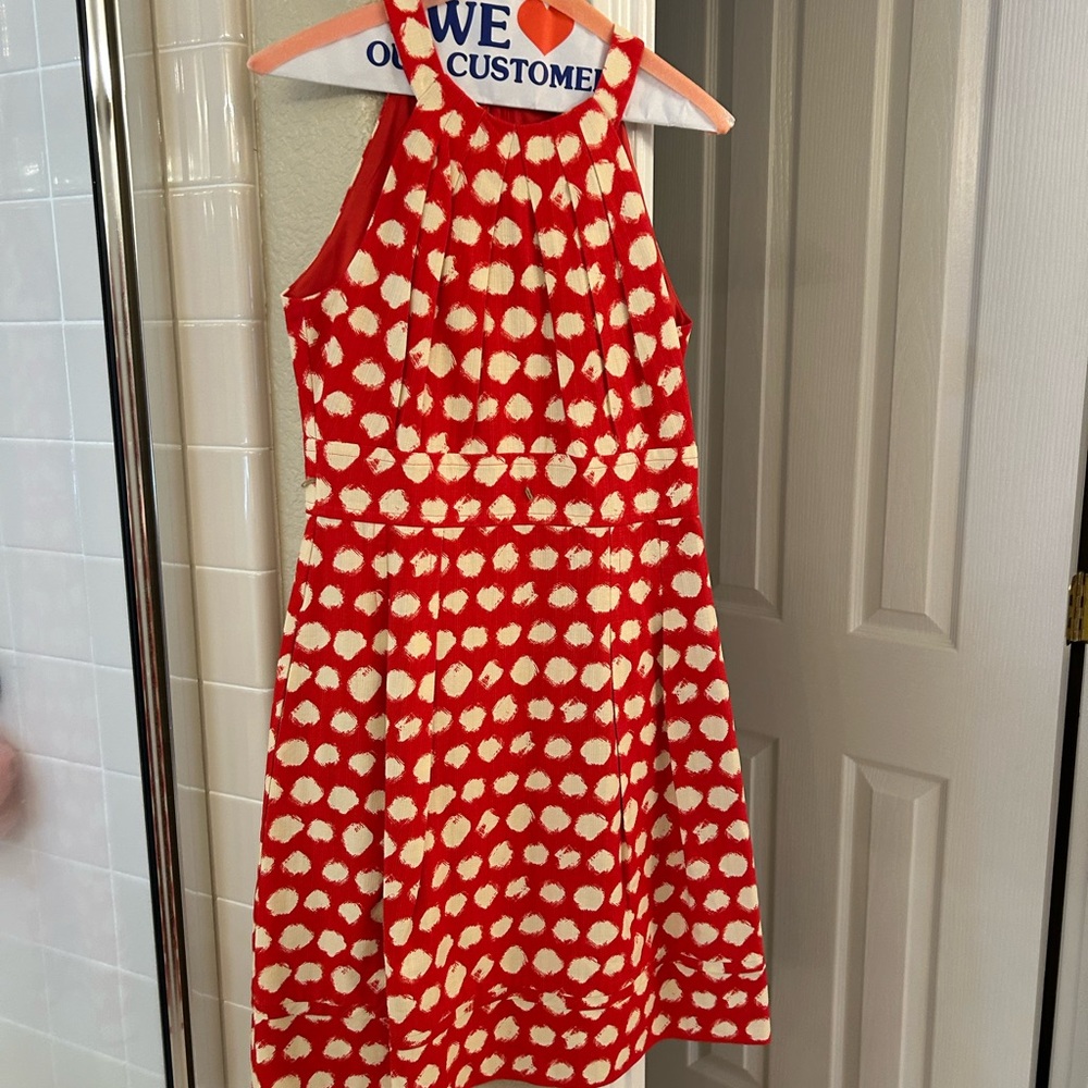 Red and White Polka Dot Kids Dress